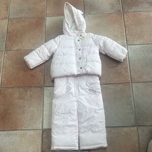 Pink Hooded Snowsuit for Kids